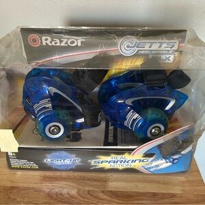 Razor Jetts DLX Light-Up Heel Wheels - Blue